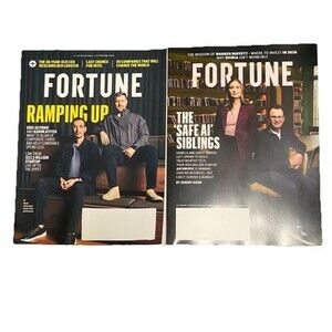 Fortune Magazine Lot 2 Collectible Finance AI Business 2025 2026